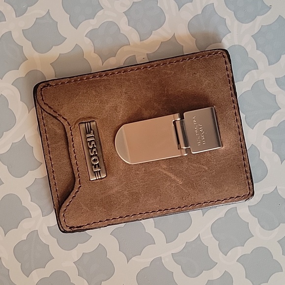Fossil Accessories 50 Sale Mens Fossil Brown Leather Slim Credit